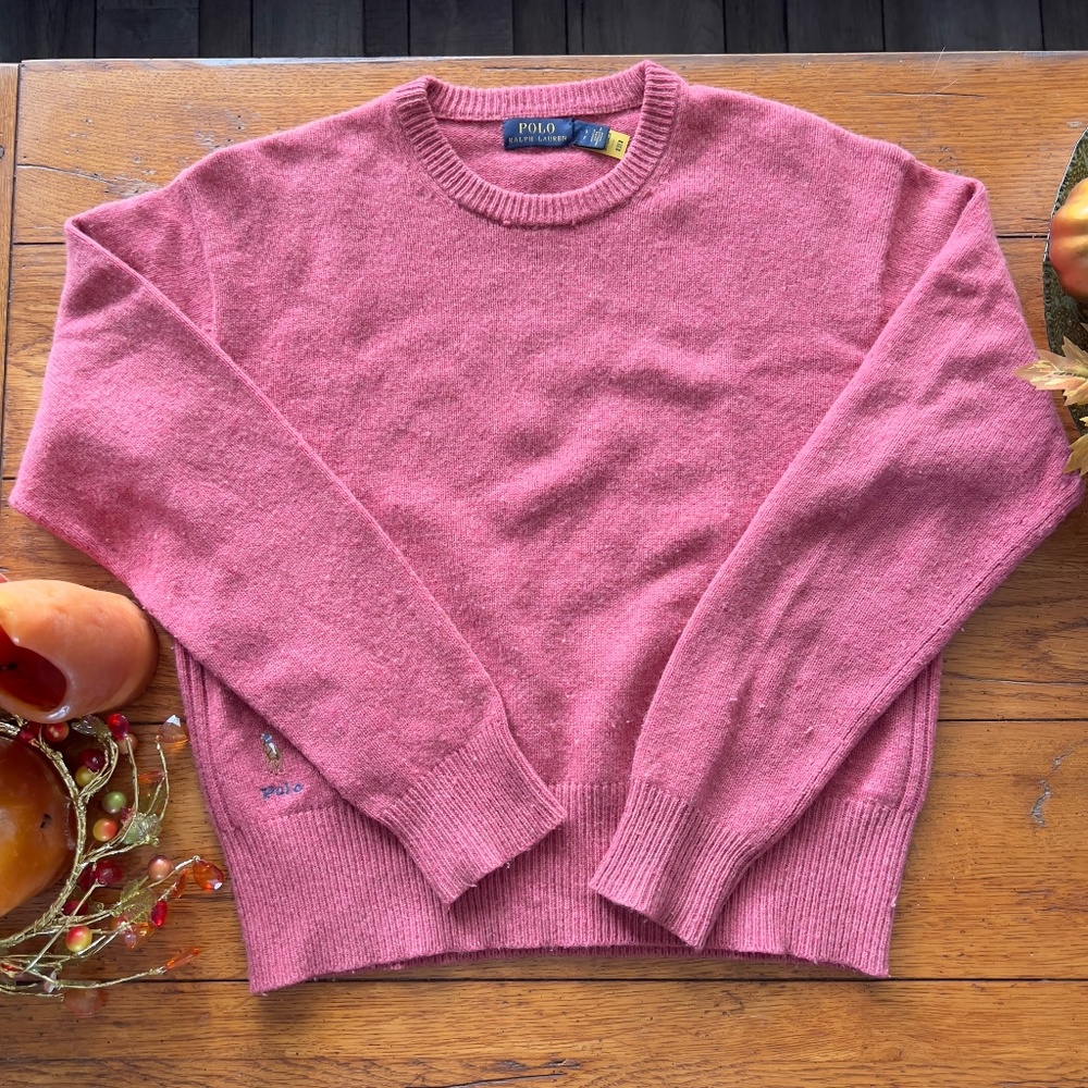 RL Rust Crew Neck Sweater